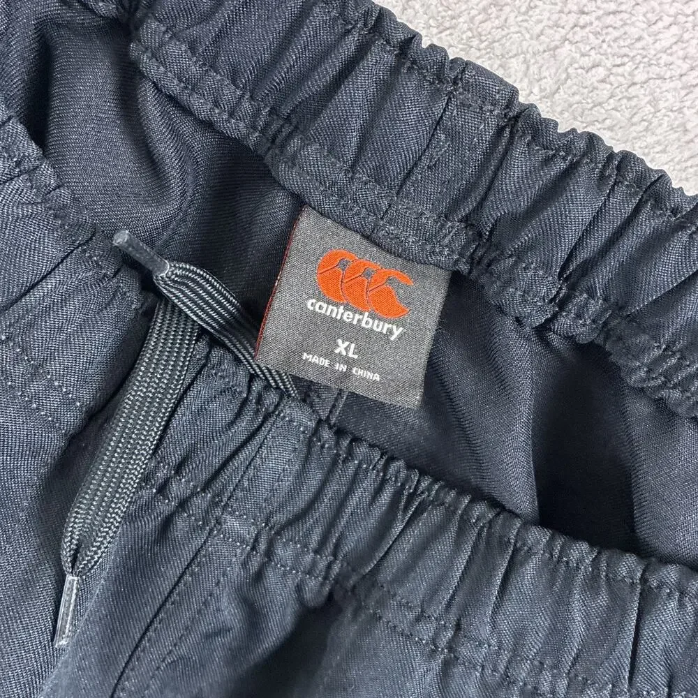 Canterbury Rugby Shorts Mens XL Black Pull On Performance Preppy Workout Gym
